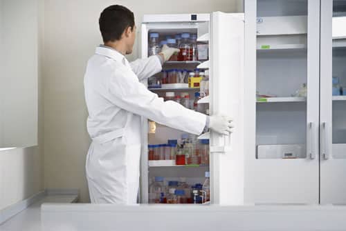 Samples-inside-a-laboratory-refrigerator