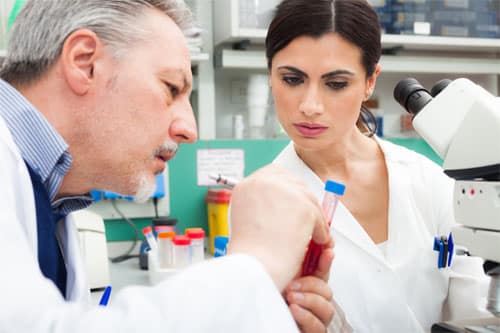 Sample observation prior to analysis