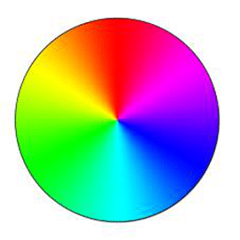 Complimentary colour wheel
