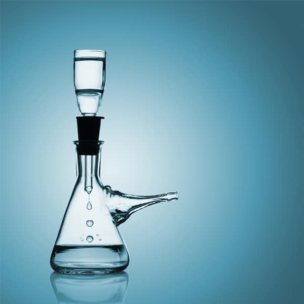 Filtration-using-a-suction-flask