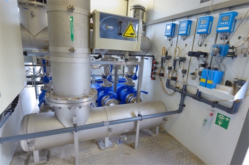 Water demineralization plant