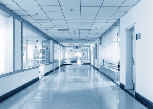 Well-maintained-laboratory-corridor