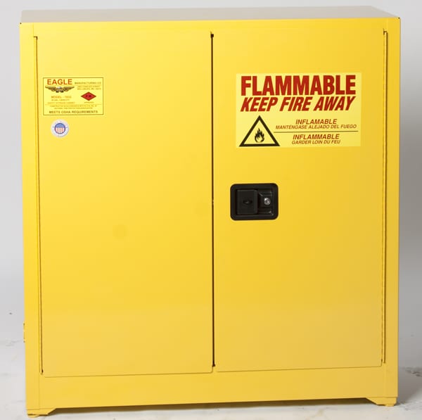Safety cabinet for storage of Flammable solvents