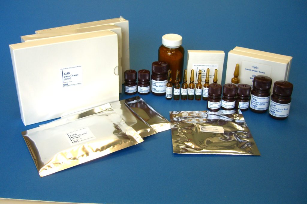 Certified standard materials in different packings (Image Courtesy : https://www.nist.gov)