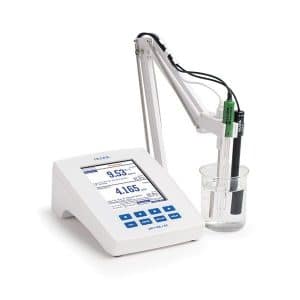 pH meter with reference electrode
