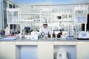 Section of a modern laboratory